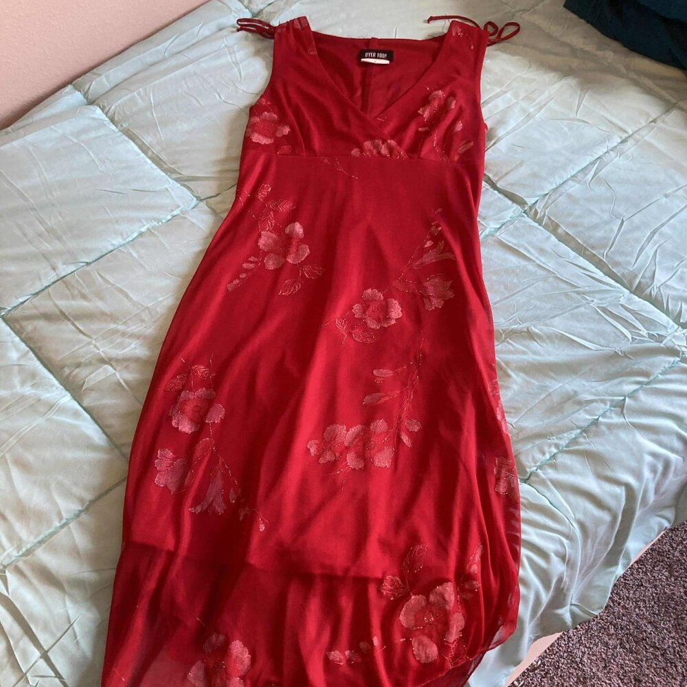 Red Evening Dress (Size M)